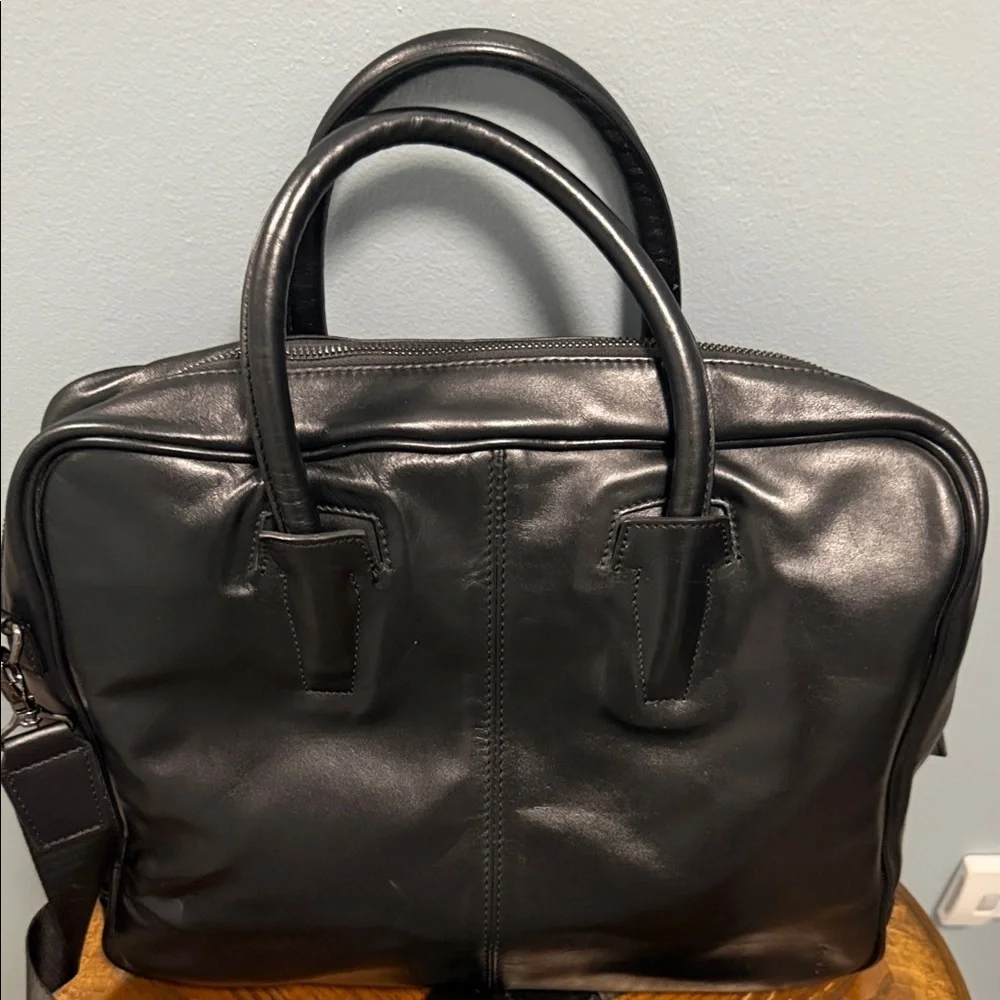 Black Leather Men's Bag